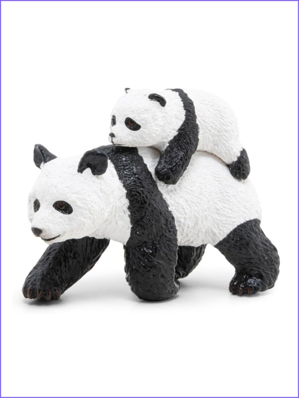 Papo Panda and Baby Panda Wild Animal Figurine New w/Tag Age 3+